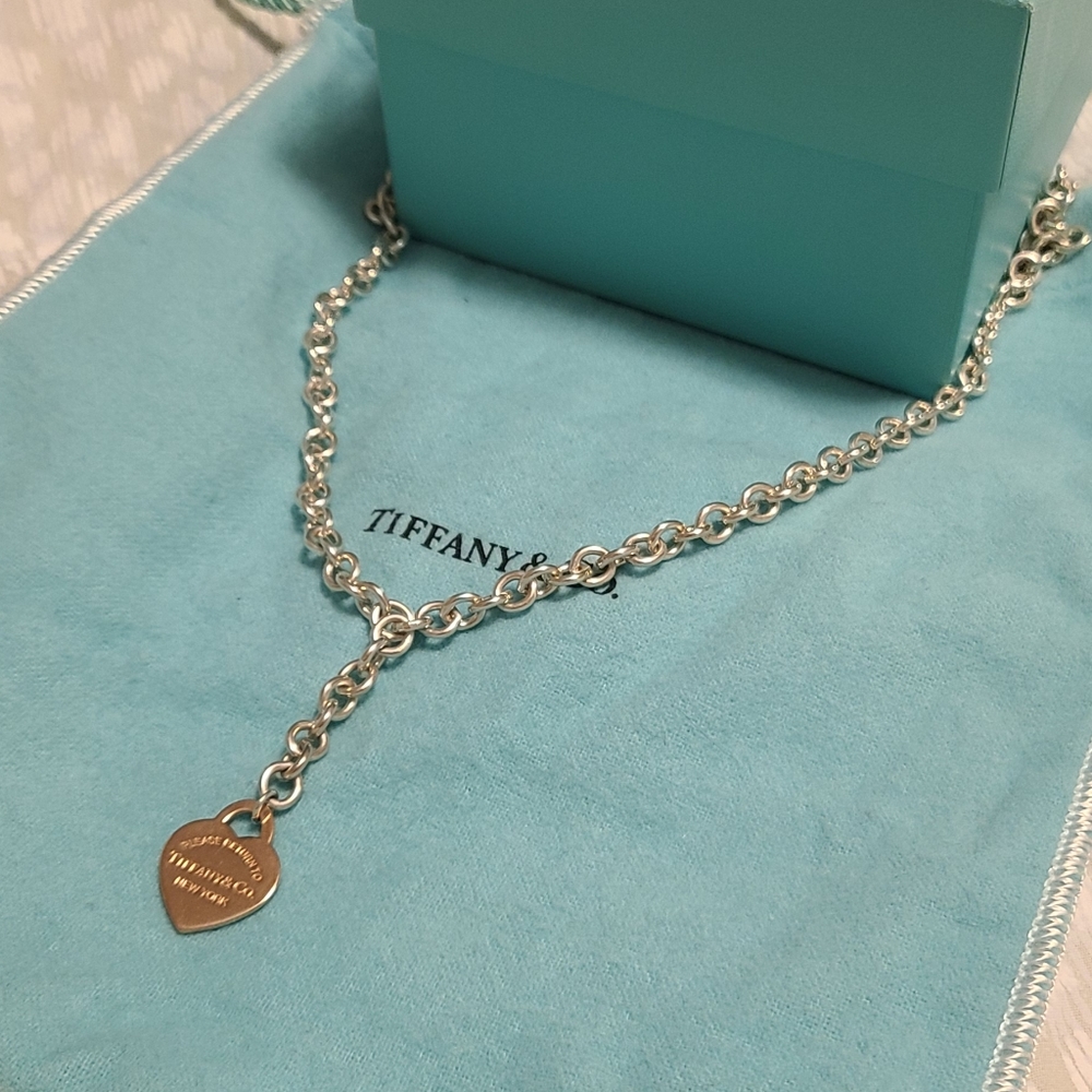Tiffany & Co. Necklace - Heart Tag Lariat Necklace